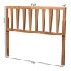 Baxton Studio Duncan Modern and Contemporary Ash Walnut Finished Wood Queen Size Headboard 181-11102-Zoro